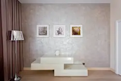 Plaster And Wallpaper In The Living Room Photo