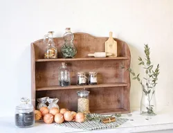 Kitchen shelf for table photo