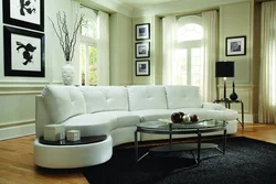 Corner Light Sofa In The Living Room Photo