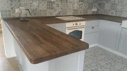 Kitchen countertop color oak photo