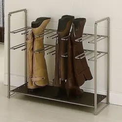 Shoe rack in the hallway photo
