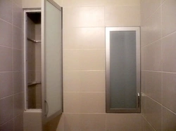 Bathroom Door Made Of Tiles Photo