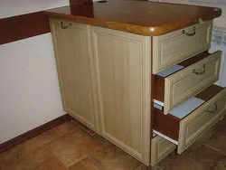 Шкаф с ящиками на кухню фото