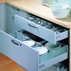 Cabinet with drawers for kitchen photo