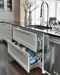 Cabinet With Drawers For Kitchen Photo