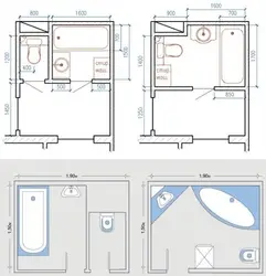 Dimensions of a bathtub in a panel house photo