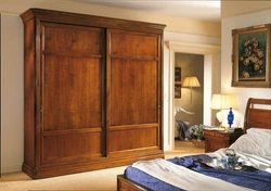Oak wardrobe for bedroom photo