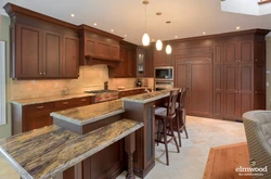 Different countertops in one kitchen photo