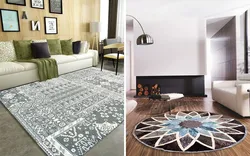 Choose a carpet for the living room from a photo