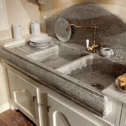 Kitchen sinks with apron photo