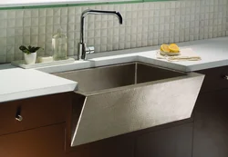 Kitchen sinks with apron photo