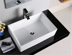Раковина для ванной черно белая фото