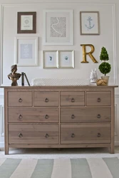 Chest of drawers on the wall in the bedroom photo