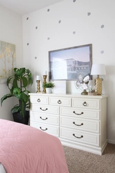 Chest Of Drawers On The Wall In The Bedroom Photo