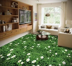 Photo of flowers on the bedroom floor