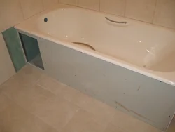 Ванна в коробе из гипсокартона фото