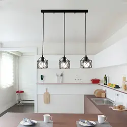 Люстры одна лампочка в кухне фото