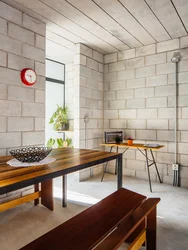 Kitchens in a block house photo