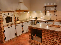 Kitchens in a block house photo