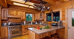 Kitchens in a block house photo