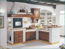 Kitchens in a block house photo