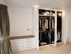 Wardrobe in the bedroom chest of drawers photo