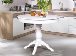 Стол на кухню белый раздвижной фото