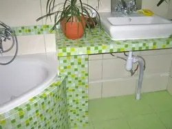 Hammom fotosuratida gipsokartonli lavabo