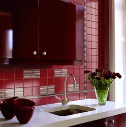 Tiles With Flowers In The Kitchen Photo