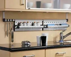 Cabinet On The Countertop In The Kitchen Photo