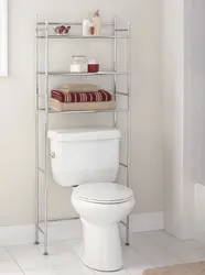 Shelves for toilet and bath photo