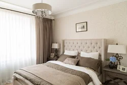 Gray Beige Curtains For The Bedroom Photo