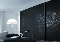 Black wardrobes photo for the bedroom