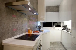 Concrete apron in the kitchen photo