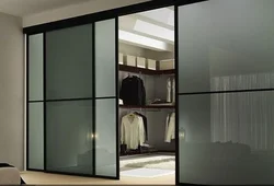 Glass wardrobe doors photo