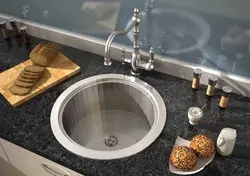 Round Artificial Kitchen Sinks Photo