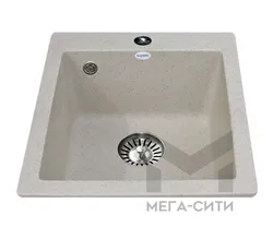 Round artificial kitchen sinks photo