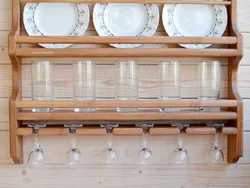 Полки для посуды на кухню фото