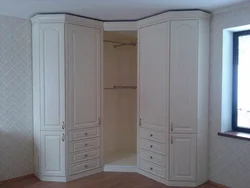 White corner cabinets in the hallway photo