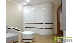 White corner cabinets in the hallway photo