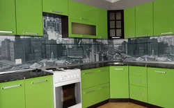 Plastic tiles for kitchen photo