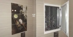 Tiles on magnets in the bath photo