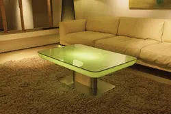 Tables with lighting for the kitchen photo