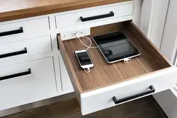 How to hide sockets in the kitchen photo