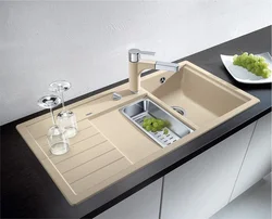 Sink directly into the kitchen photo