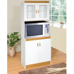 Buffet With Microwave In The Kitchen Photo