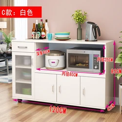 Buffet with microwave in the kitchen photo