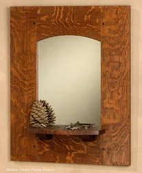 Зеркало для прихожей из дерева фото
