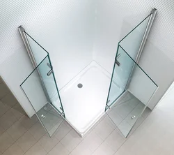 Photo of glass bathroom railings