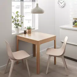 Ас үй фотосуреті үшін үстел орындықтар IKEA